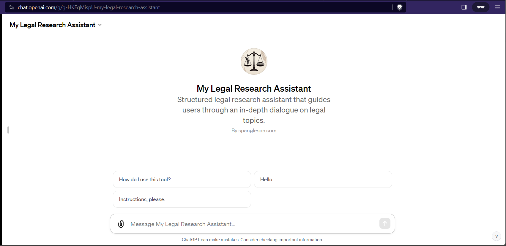 My Legal Research Assistant
